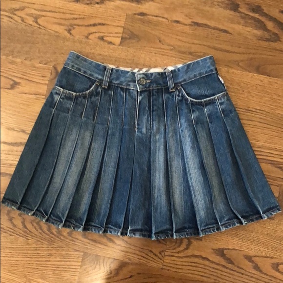 burberry denim skirt